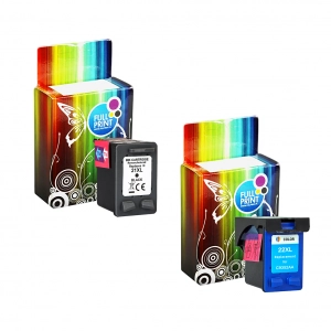 Zestaw tuszów HP 21 czarny + HP 22 kolor (zamienniki)